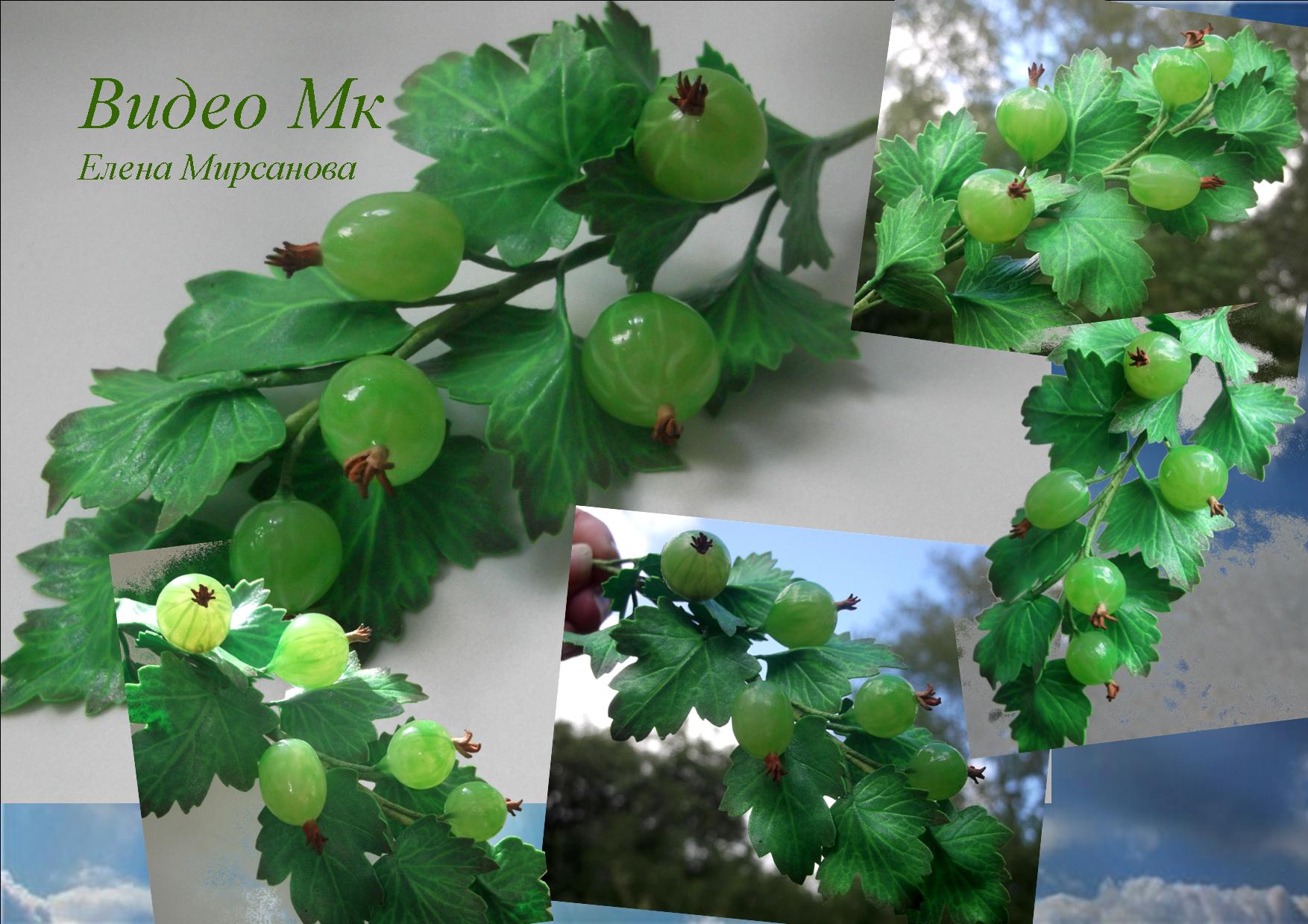 Крыжовник из фоамирана (смешанная техника) - Мирса_0.jpg